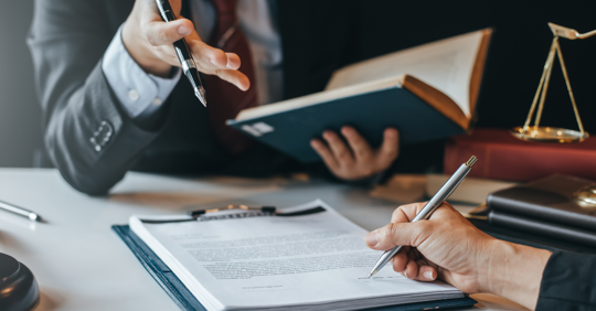 People conducting legal business